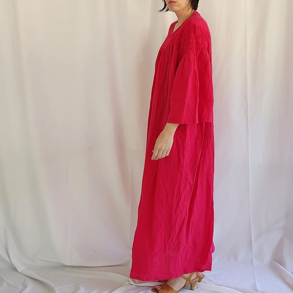 70s Fuschia Caftan