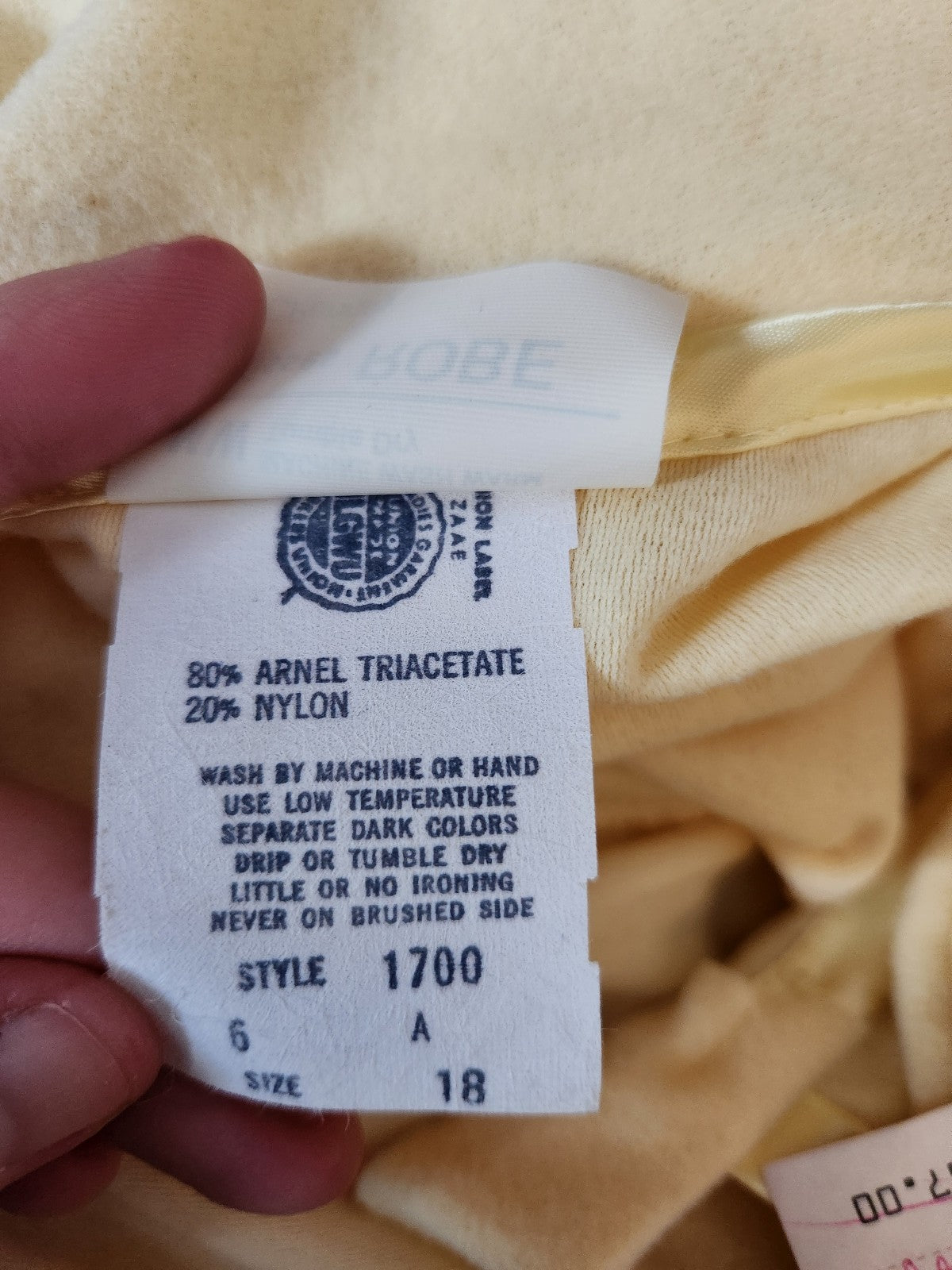 80s Deadstock Yellow Robe