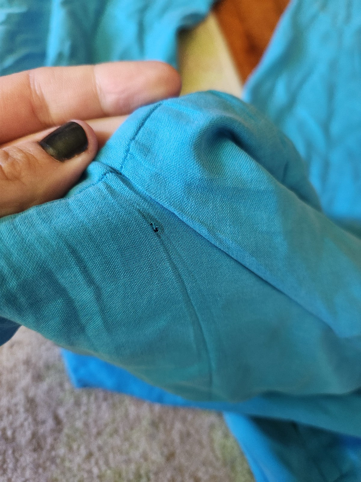 90s Bright Blue Silk Pants