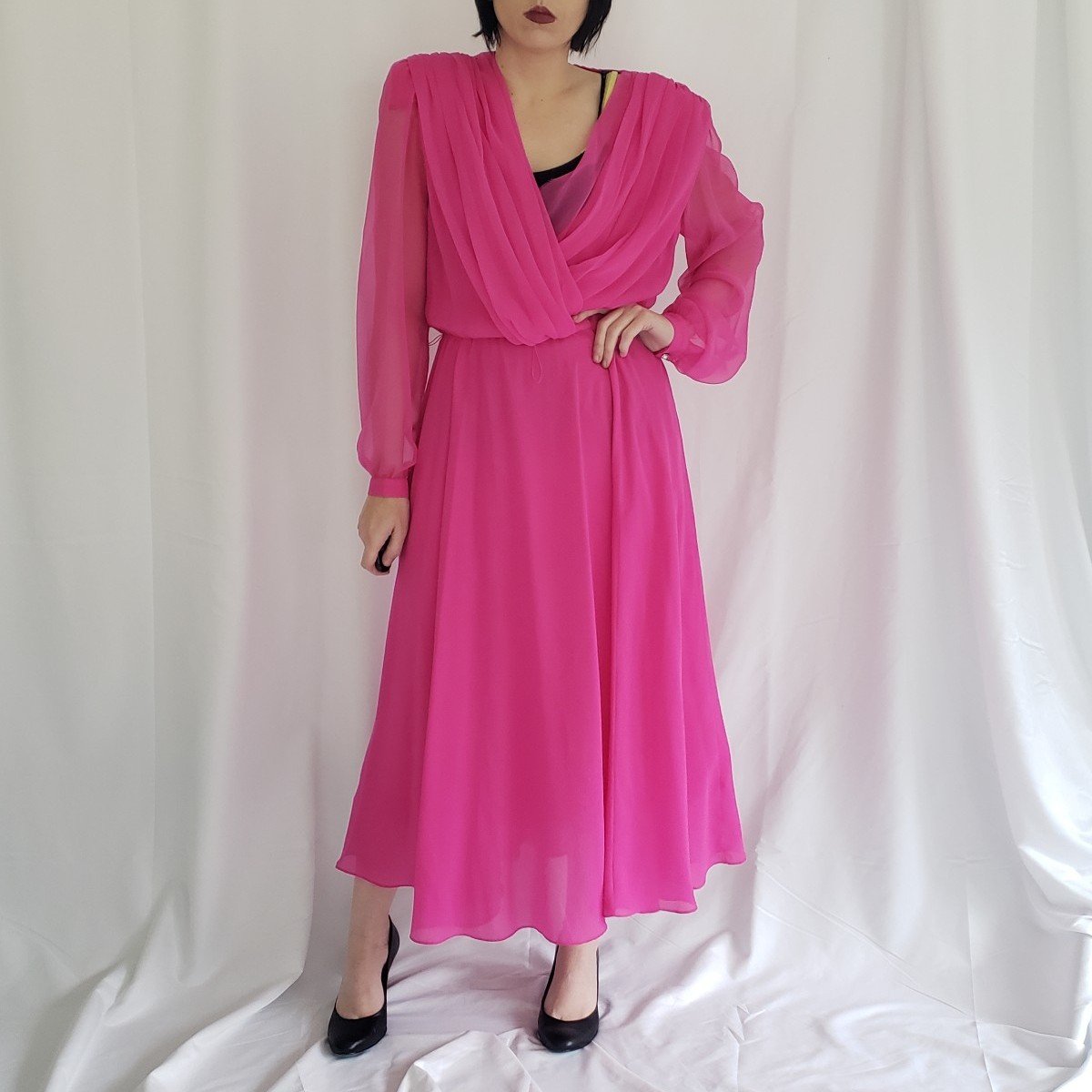 80s Pink Floaty Dress