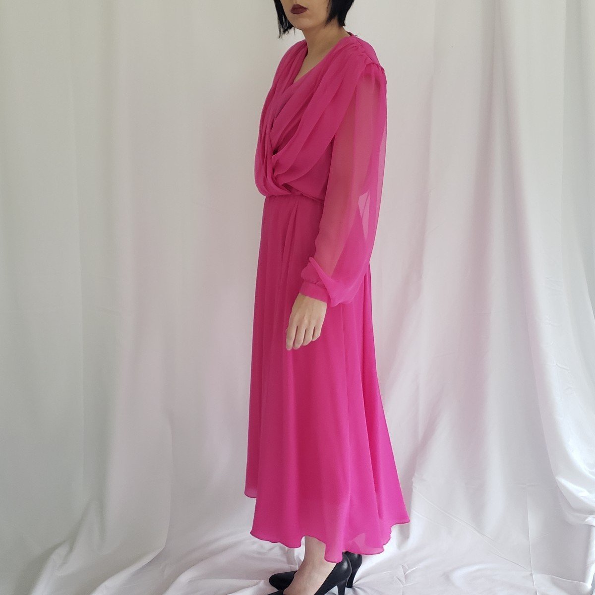 80s Pink Floaty Dress