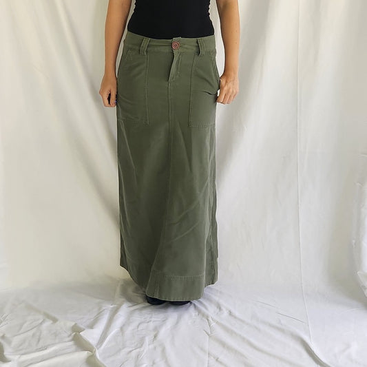 Y2K Green Unionbay Maxi Skirt