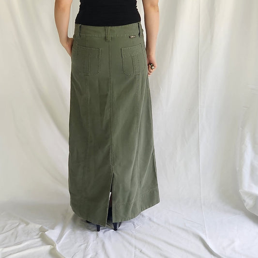 Y2K Green Unionbay Maxi Skirt