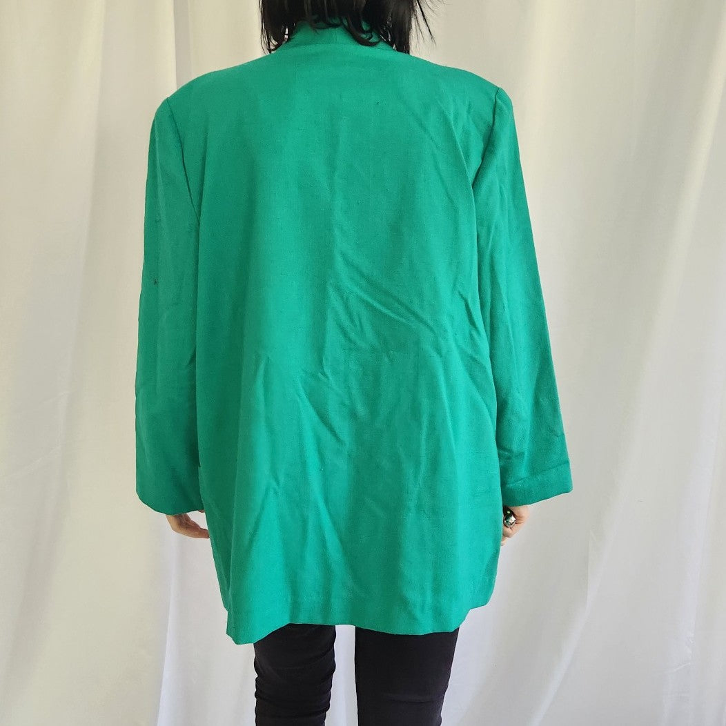 80s Teal Blazer