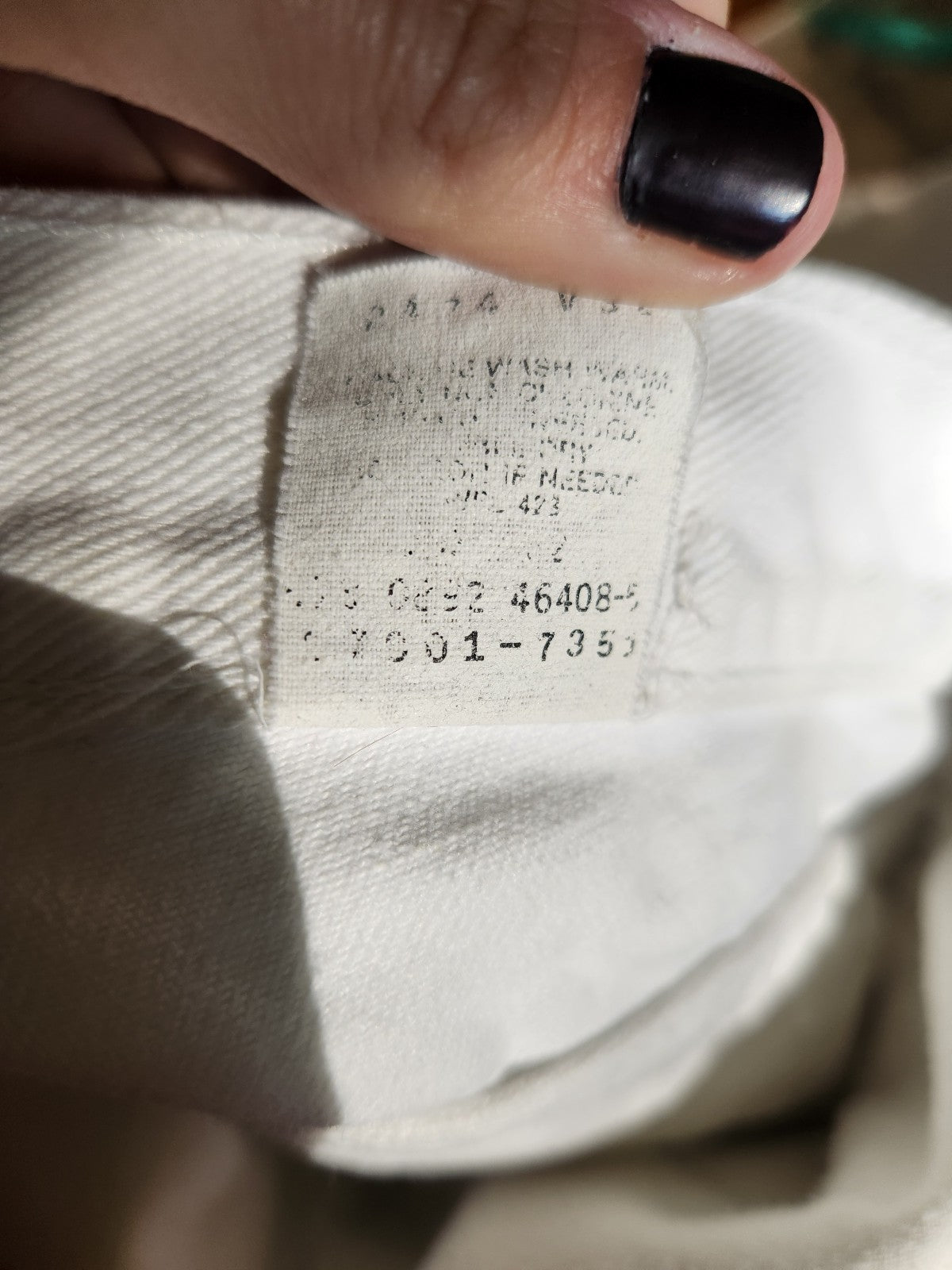 90s Levi's 900 Series White Jeans