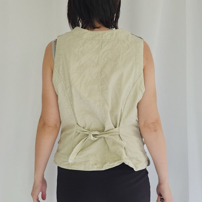 90s Brown Paisley Tapestry Vest