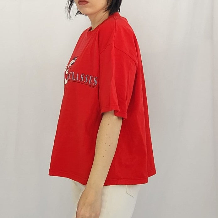 90s Disney Mickey and Minnie Red Tee