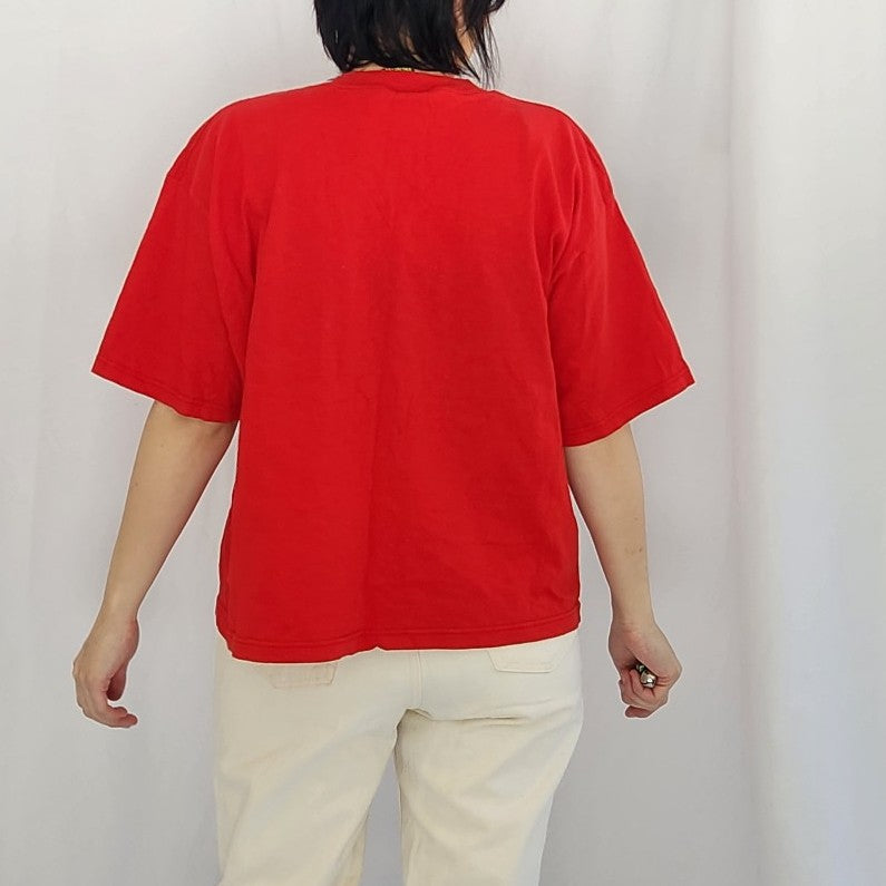 90s Disney Mickey and Minnie Red Tee