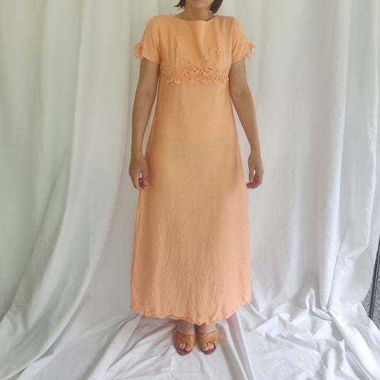60s Coral Bridesmaid Dress