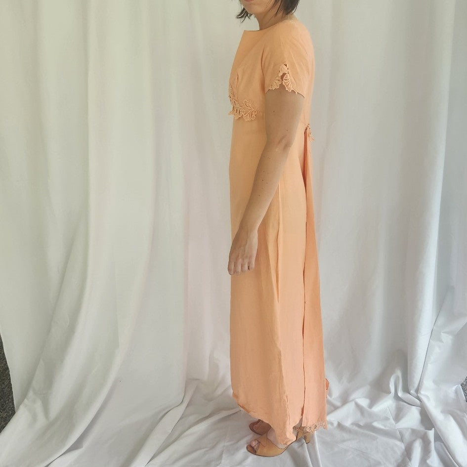 60s Coral Bridesmaid Dress