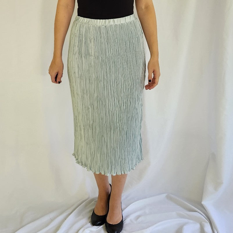 80s Blue Formal Top and Skirt Set