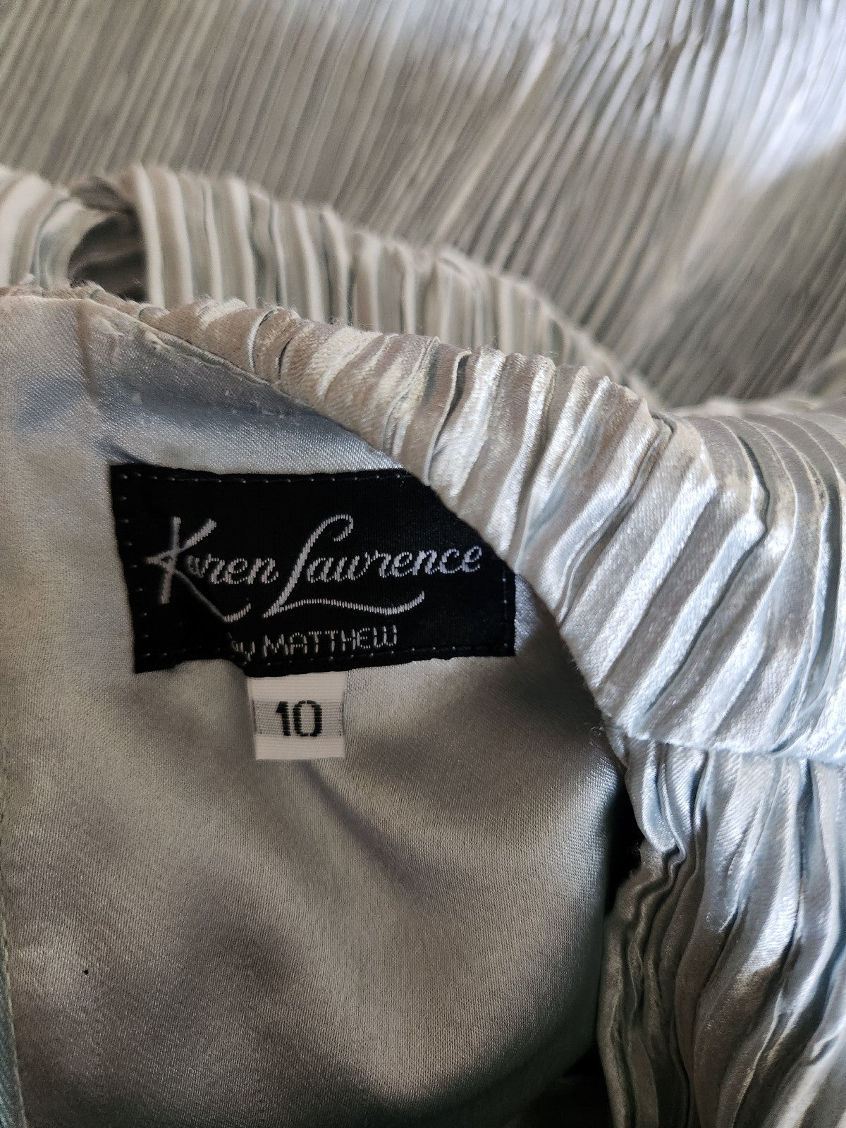 80s Blue Formal Top and Skirt Set