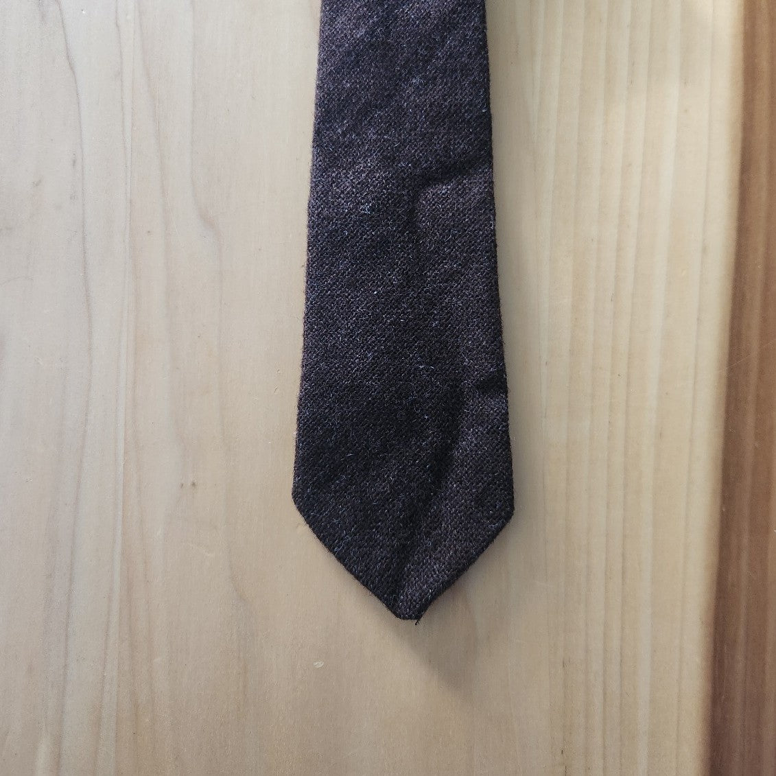 Vintage Brown British Wool Tie