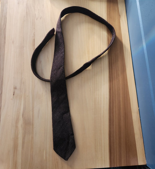 Vintage Brown British Wool Tie