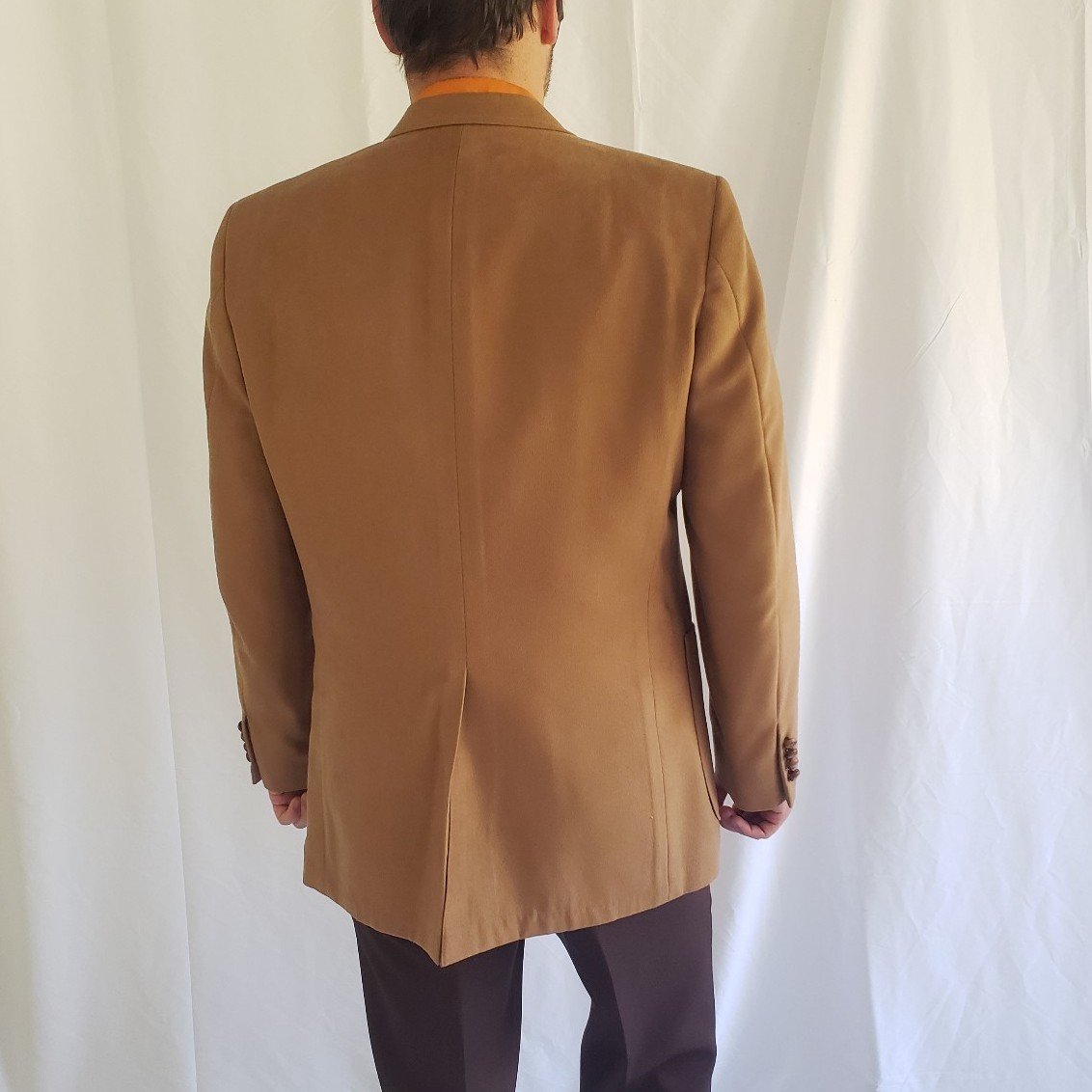 80s Tan Faux Suede Blazer