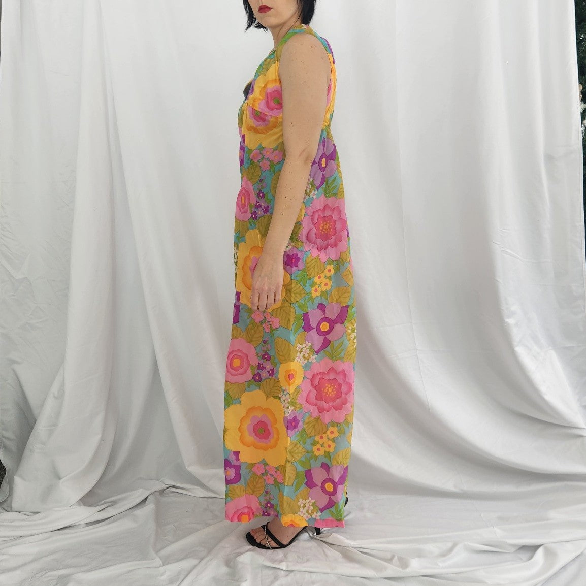 70s Flower Power Sleep Jumpsuit