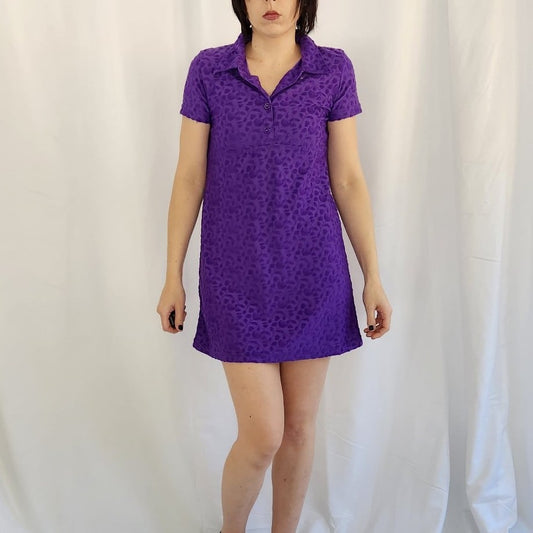 Y2K Does 60s Purple Minidress