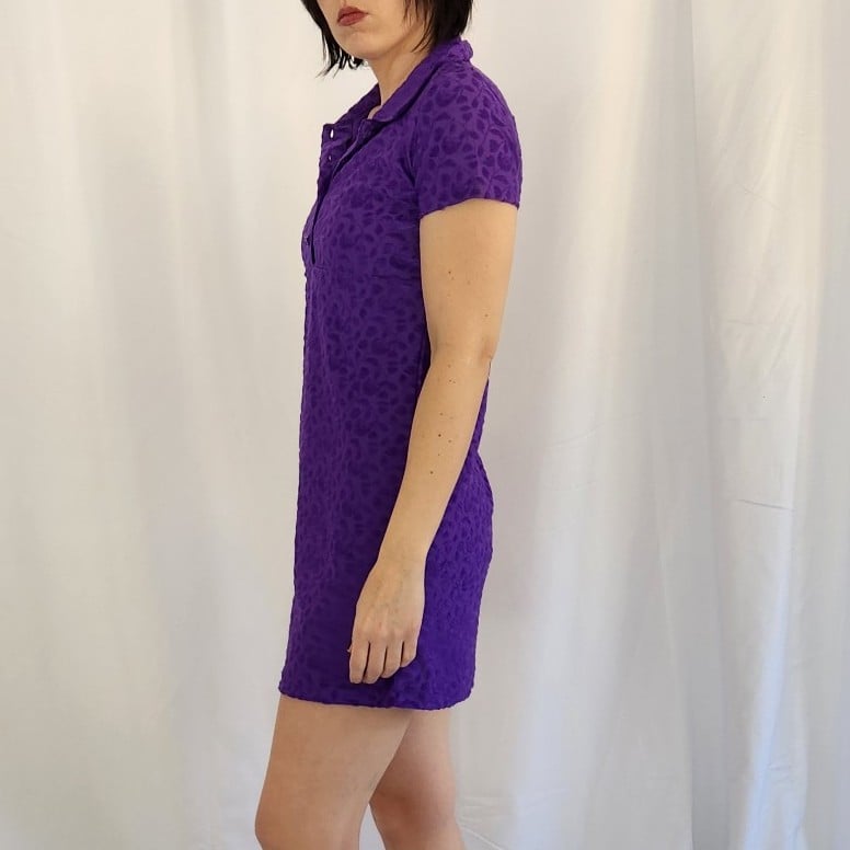 Y2K Does 60s Purple Minidress