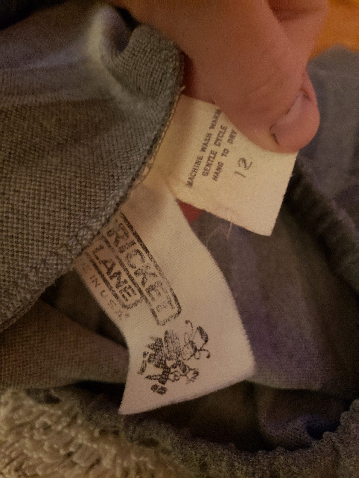70s/80s Gray Pleated Skirt
