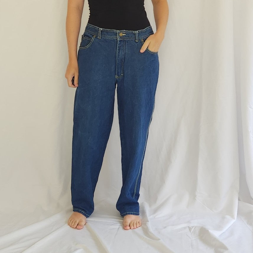 80s Straight Leg Classic Blue Jeans