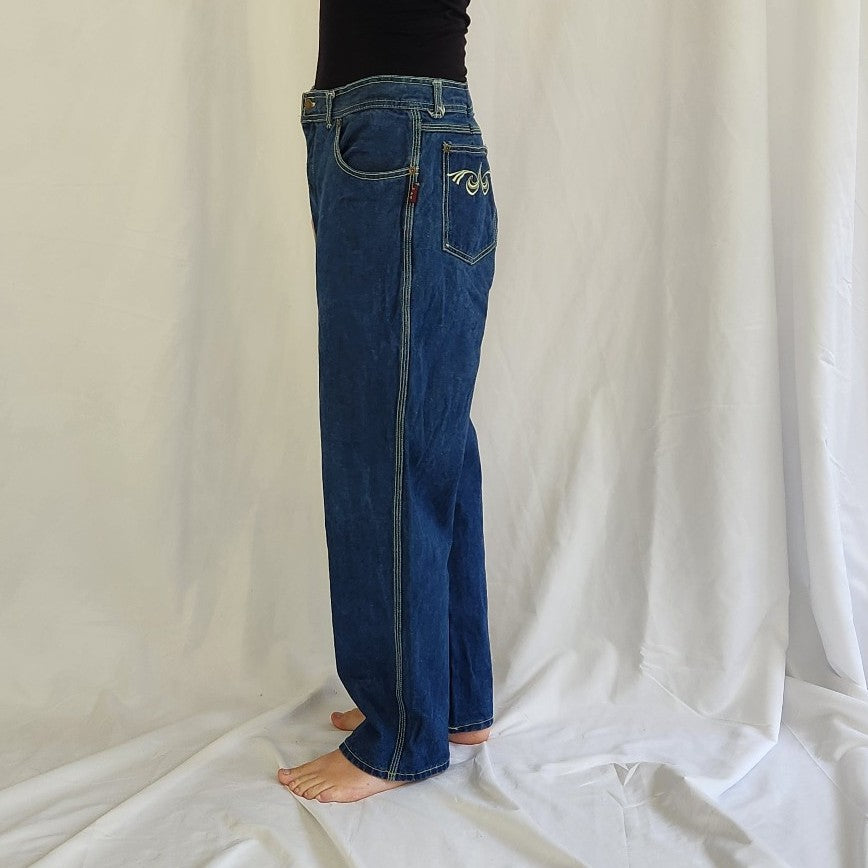 80s Straight Leg Classic Blue Jeans