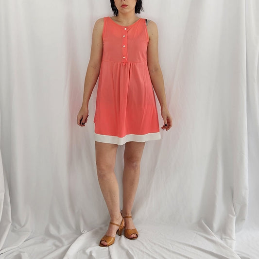 60s Hot Pink Mod Mini Dress with Lace Jacket