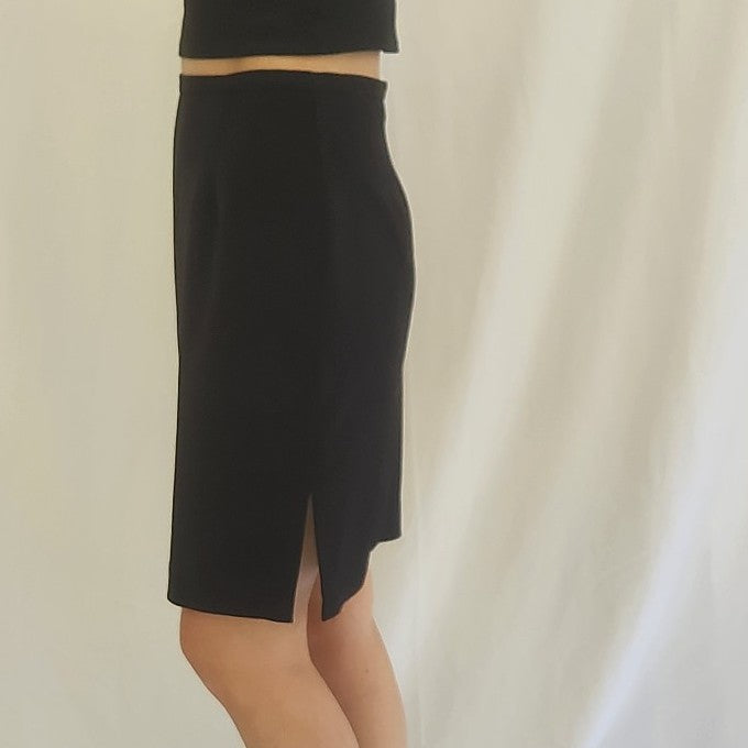 Y2K Black Pencil Skirt