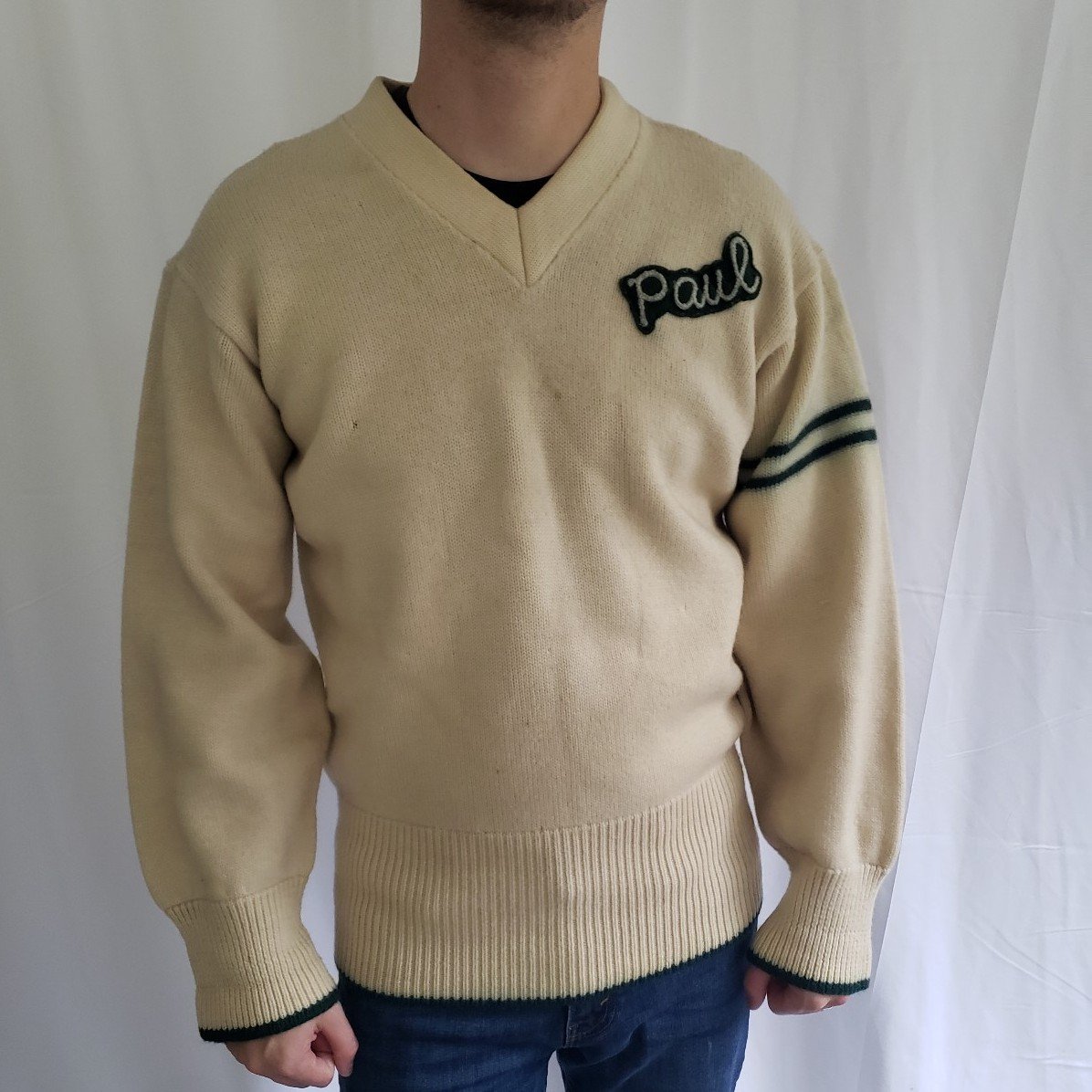 50s/60s High School Wool Sweater