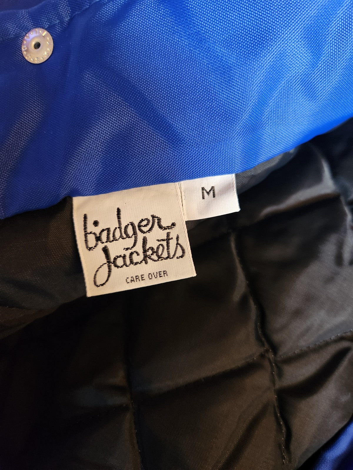 80s Blue and Red Wisconsin Bar Jacket