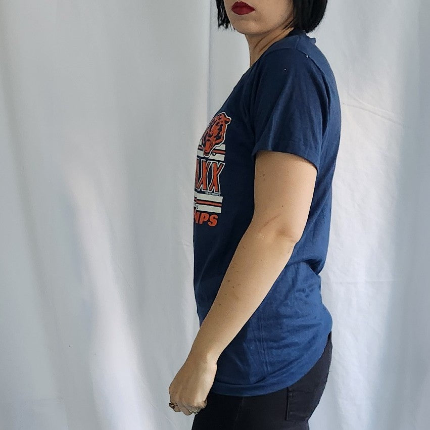 80s Chicago Bears NFC Chaps Single Stitch Tee