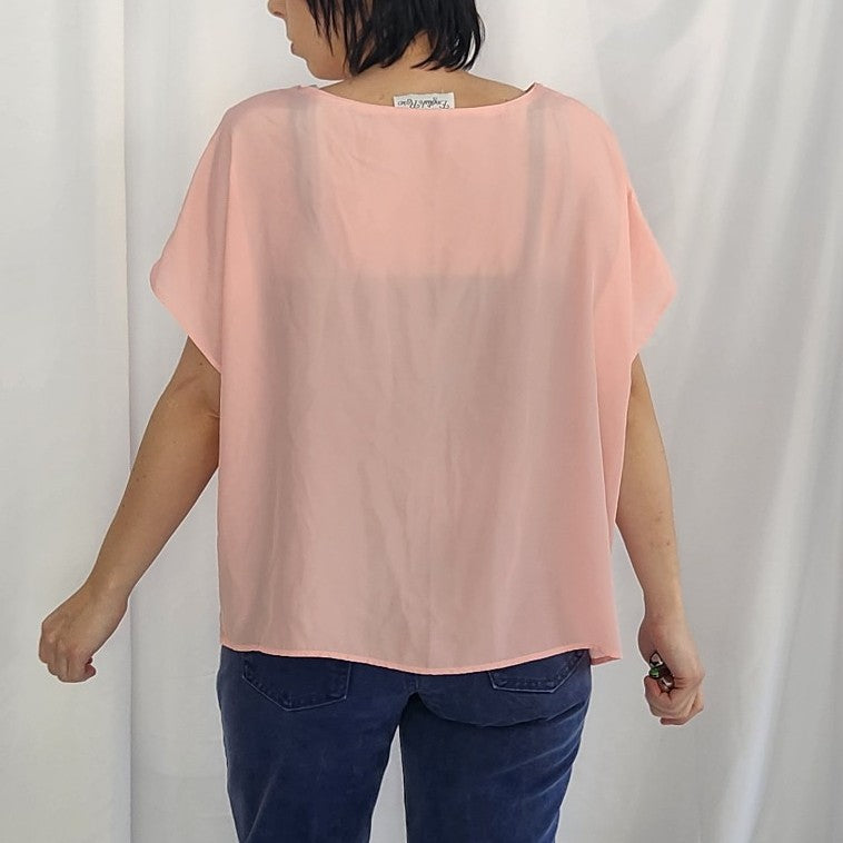 80s Boxy Pink Shirt