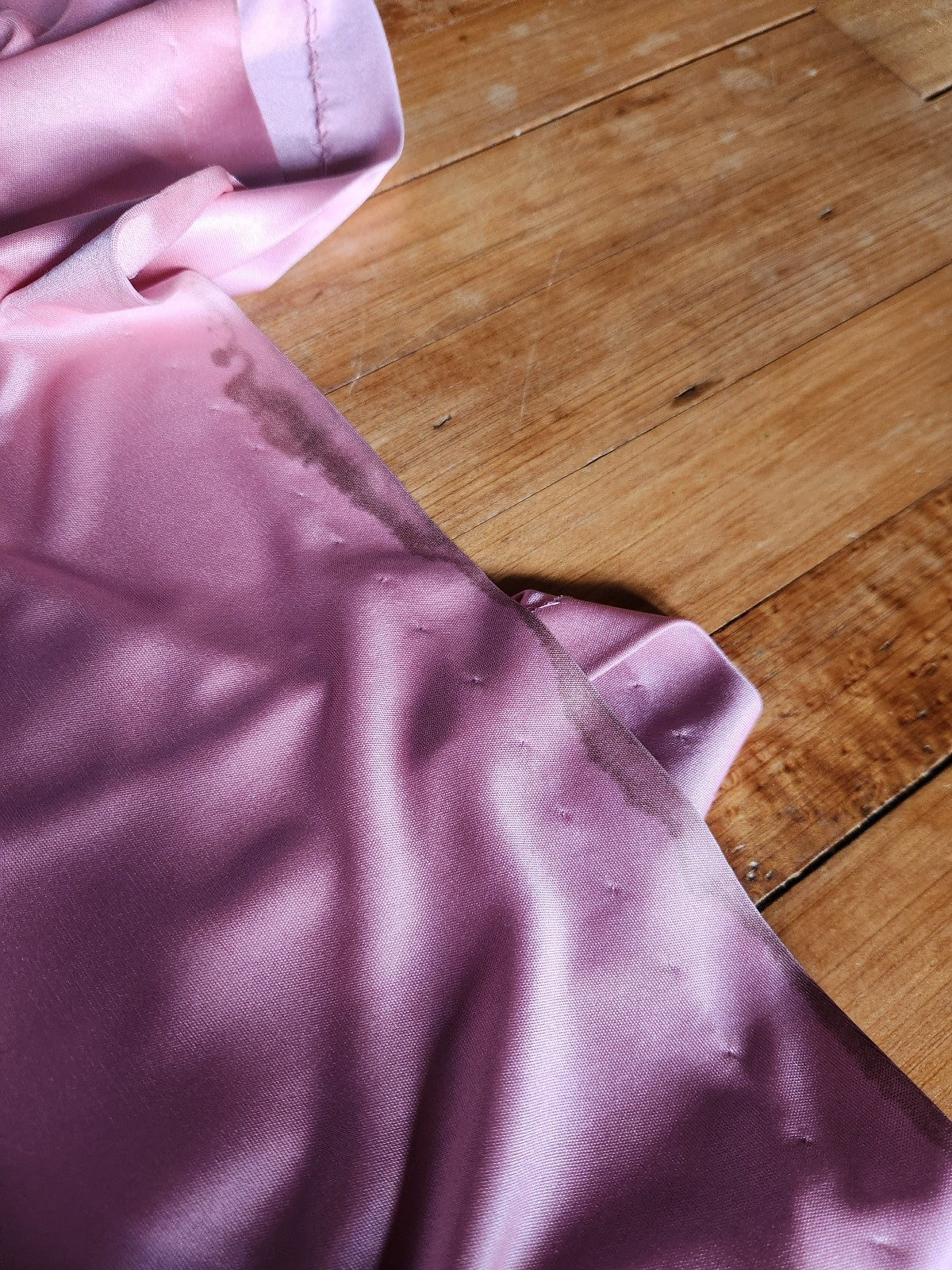 70s Pink Gown with Sheer Overlay