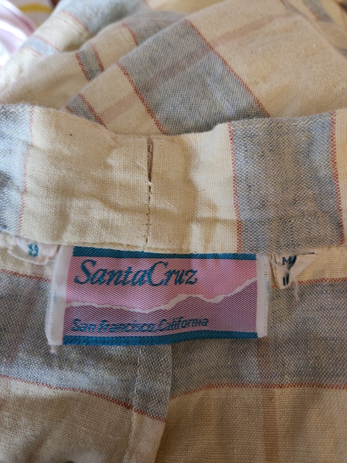 80s Yellow Plaid Cropped Pants