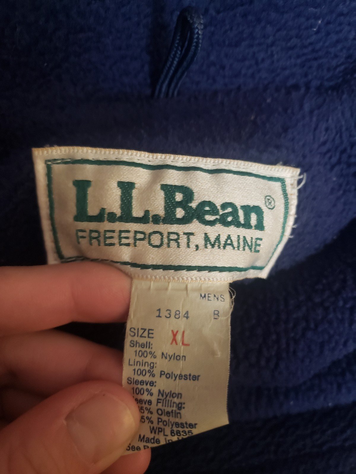 90s LL Bean Blue Jacket