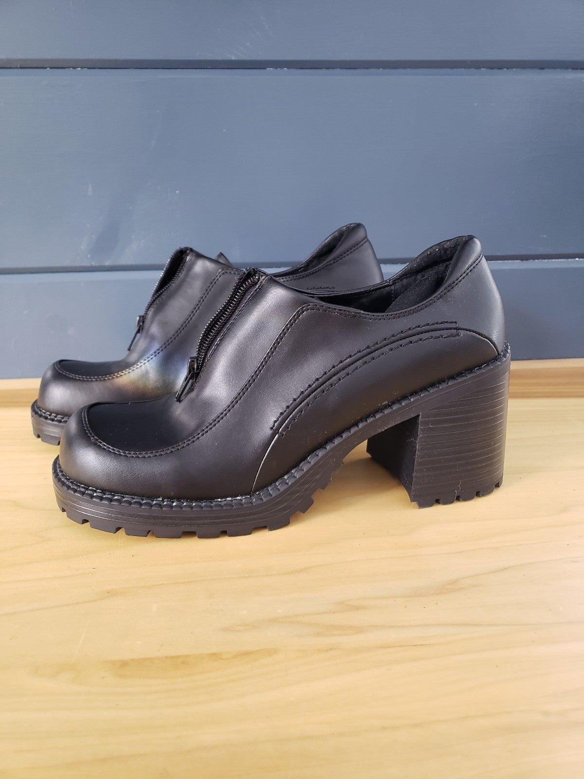 Y2K Fashion Bug Chunky Black Shoes in Box