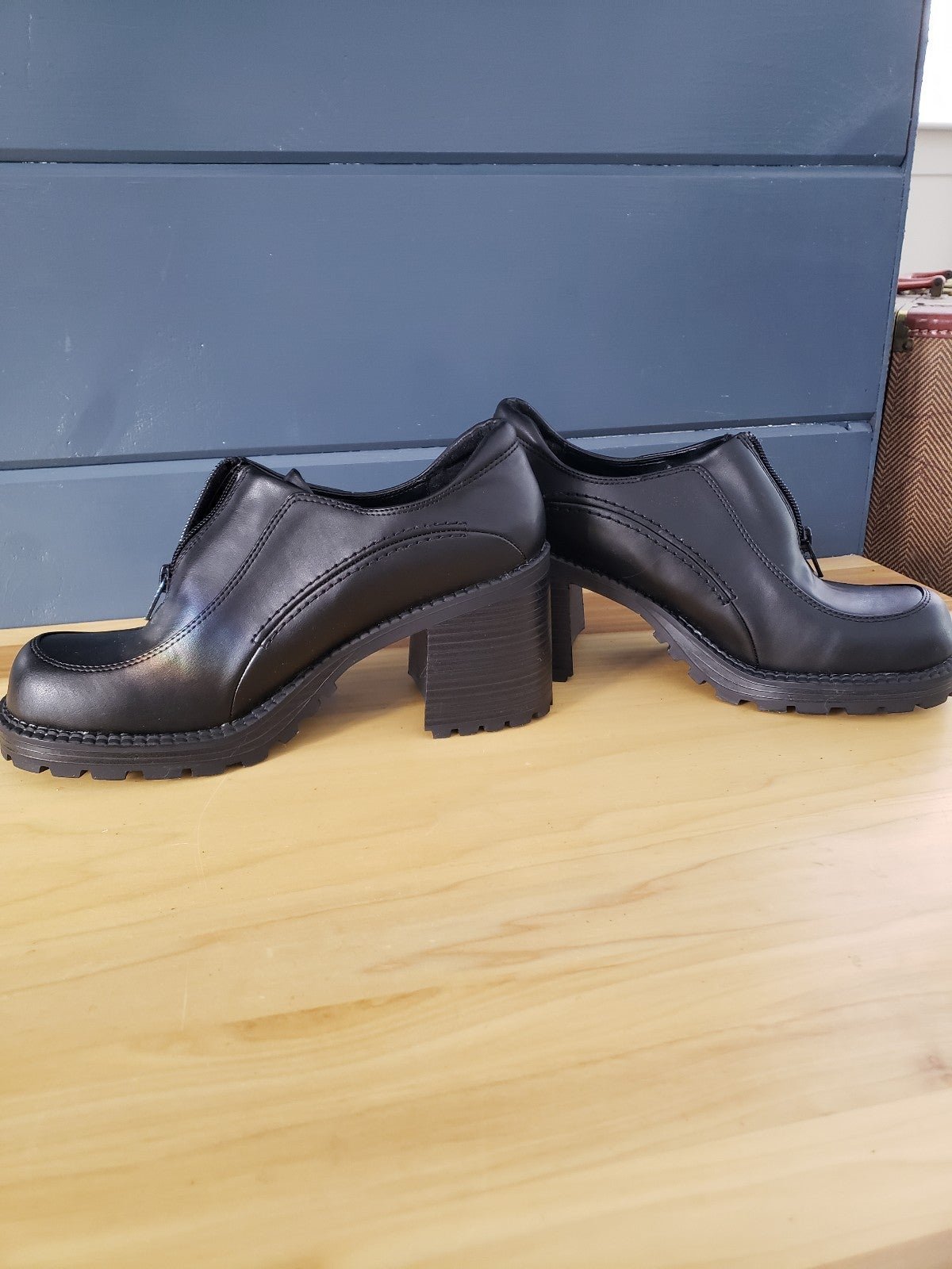 Y2K Fashion Bug Chunky Black Shoes in Box