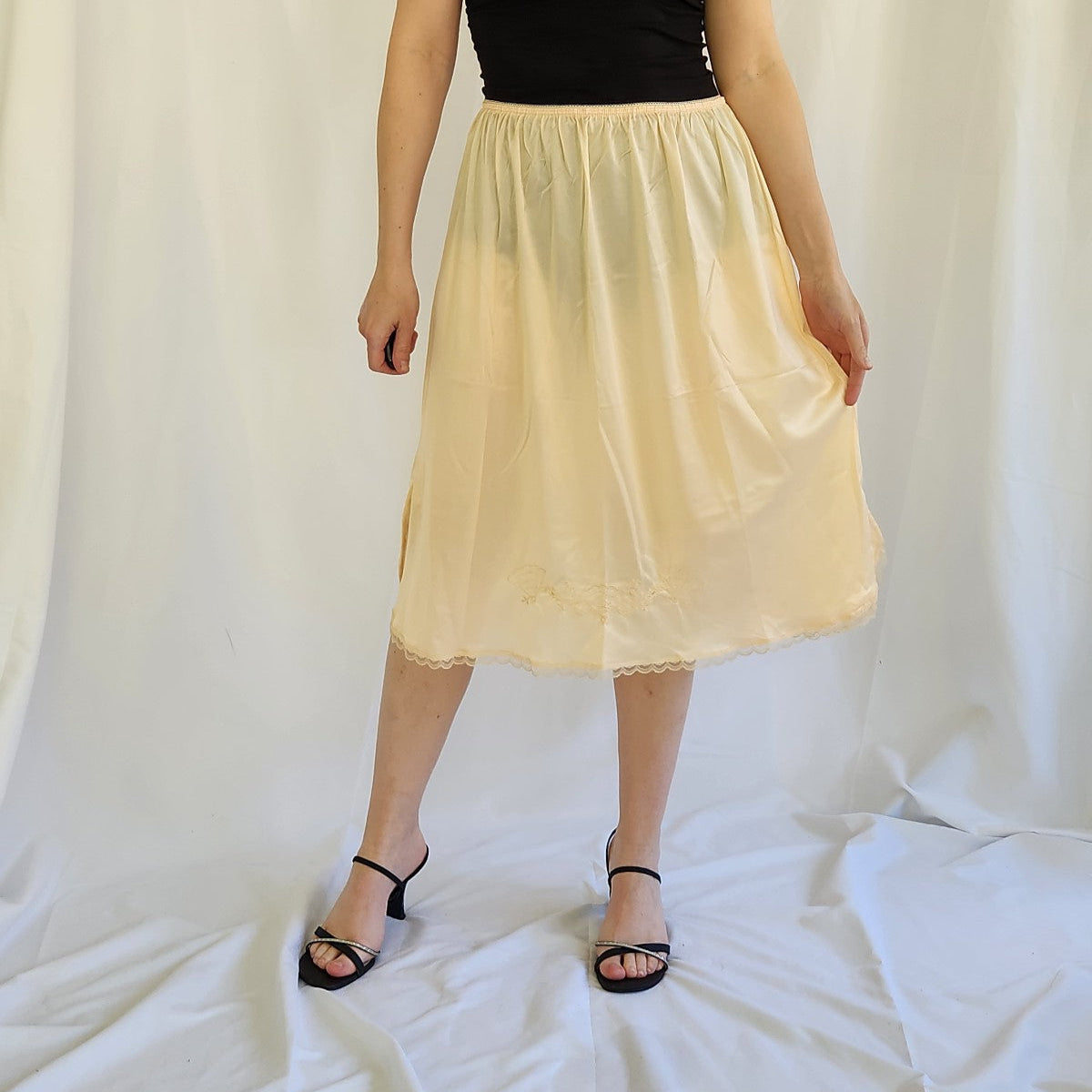 70s Nude Midi Slip
