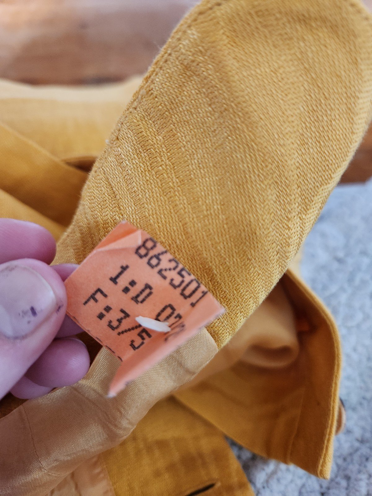 80s/90s Yellow Linen Skirt Set