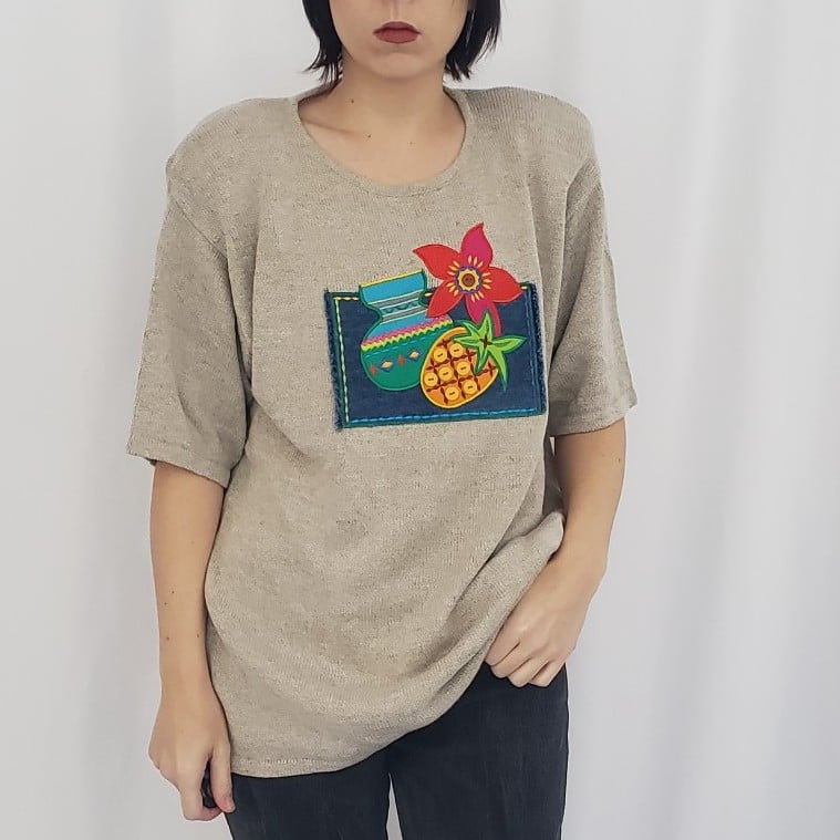 90s I.B. Diffusion Linen and Cotton Sweater