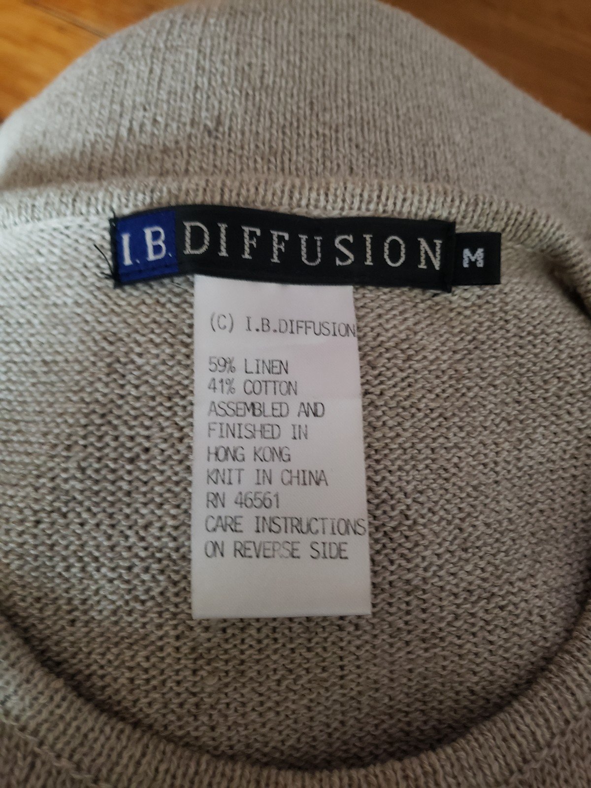 90s I.B. Diffusion Linen and Cotton Sweater