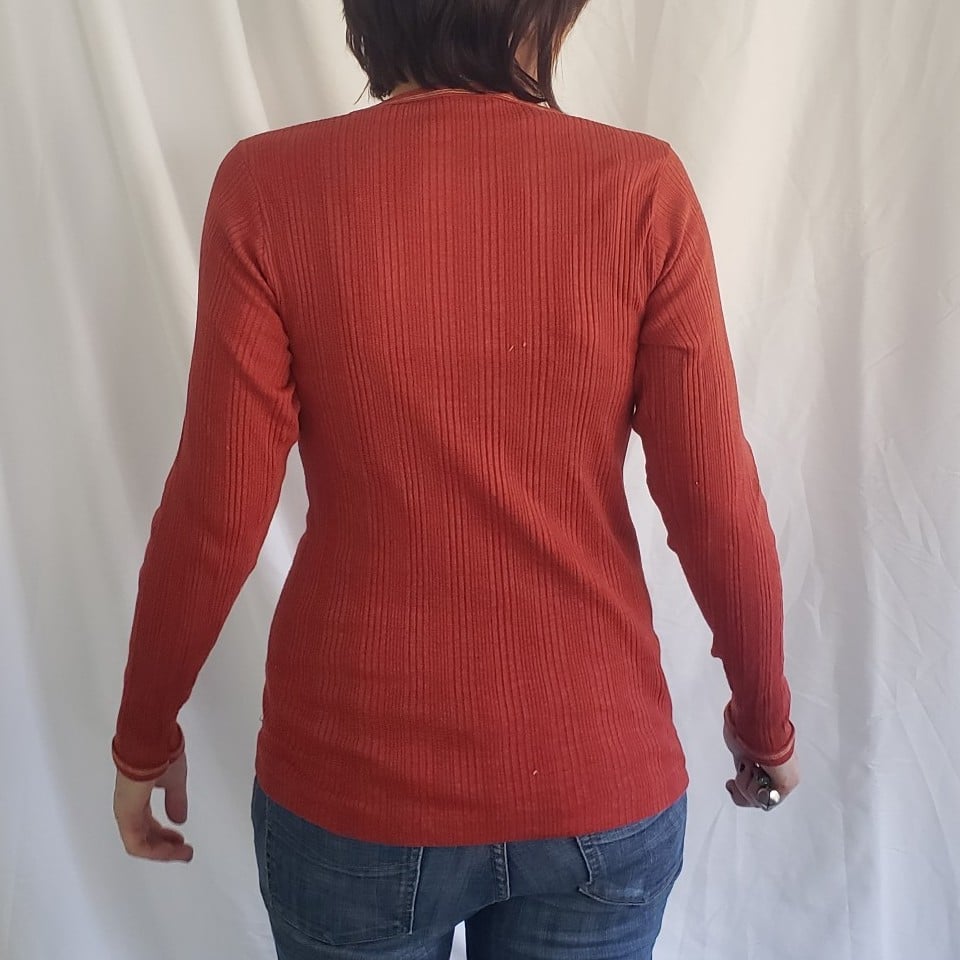 70s Orange Long Sleeve Tee