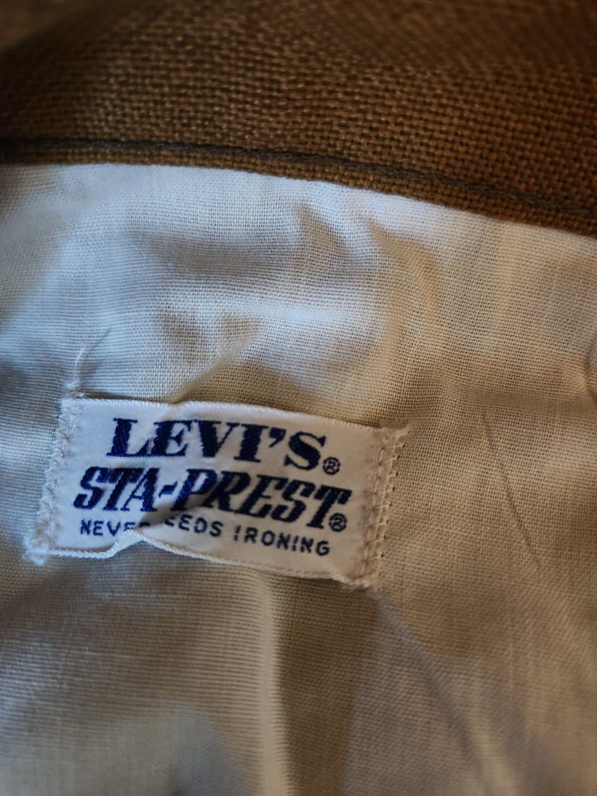 60s/70s Brown Levi's Sta-Prest Pants