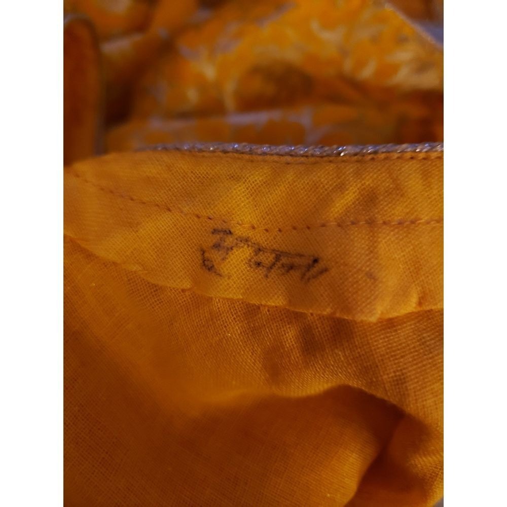 60s(?) Yellow and Gold Mod Mini Dress