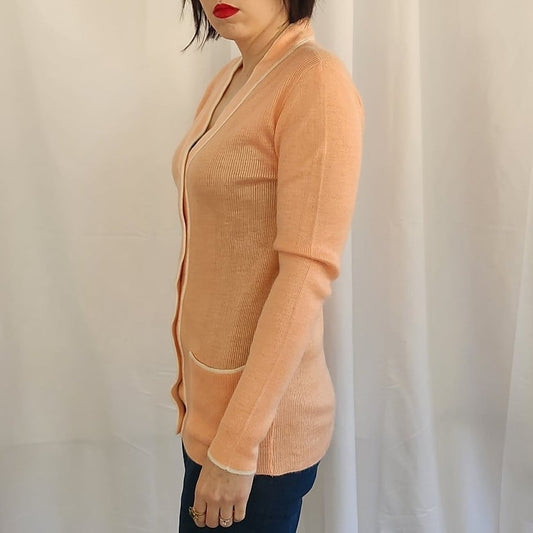 60s Pink Acrylic Cardigan
