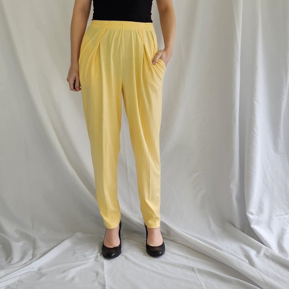 80s/90s Yellow Casual Pants