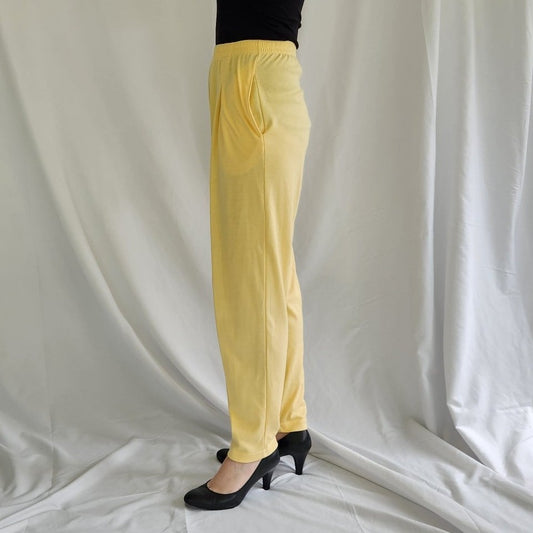 80s/90s Yellow Casual Pants