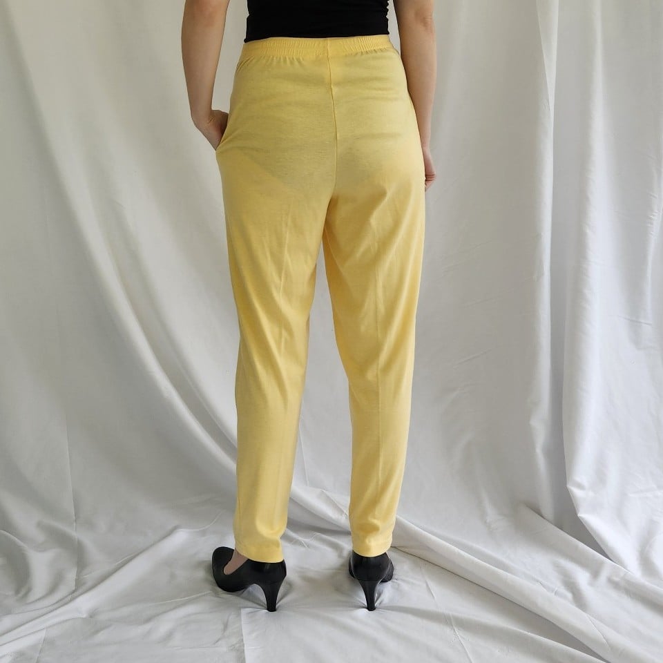 80s/90s Yellow Casual Pants