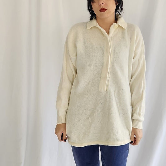 90s Casual Corner Lambswool and Angora Sweater