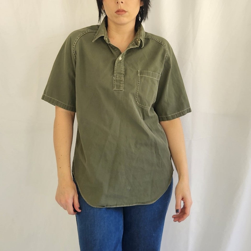 Vintage Green RFD Country Wear Cotton Shirt