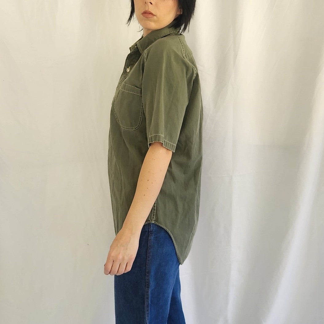 Vintage Green RFD Country Wear Cotton Shirt